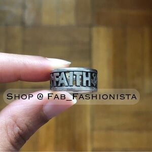 James Avery Faith Hope love ring retired